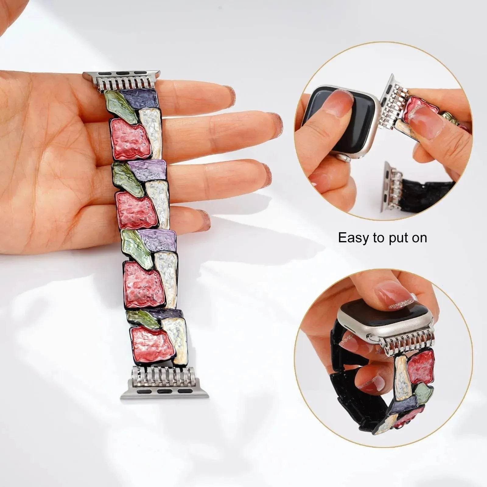 Women Colorful Watch Band Strap Suitable For Apple iwatch - Velora