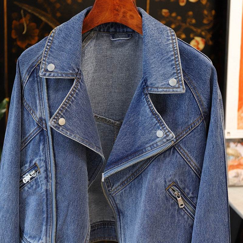 Long Denim Jacket Casual Japanese Korean Style - Velora
