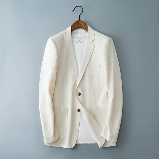 Plaid Leisure Suit Youth Coat Benxi Price Control - Velora