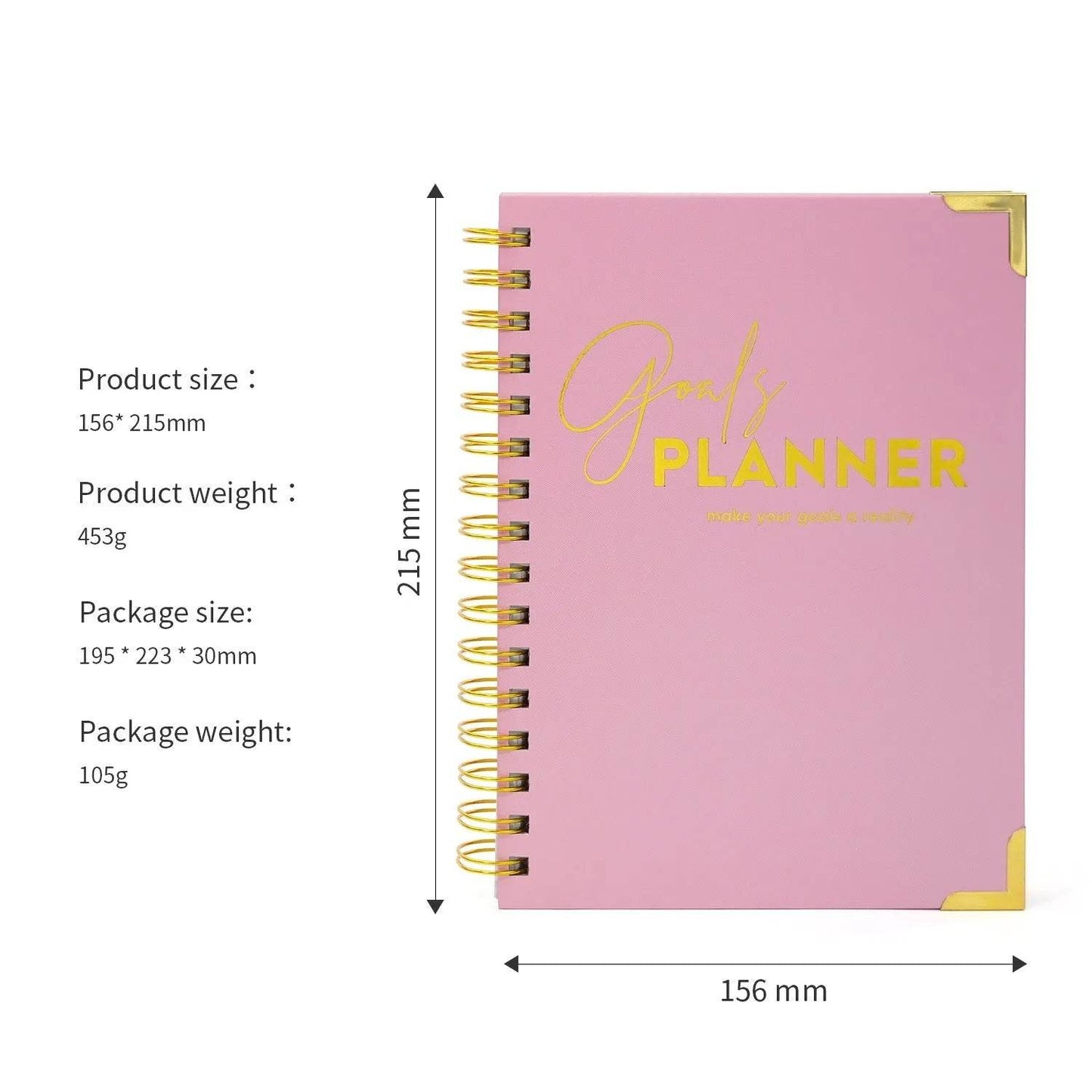 Target Planner Monthly Planning Schedule Notebook Journal - Velora