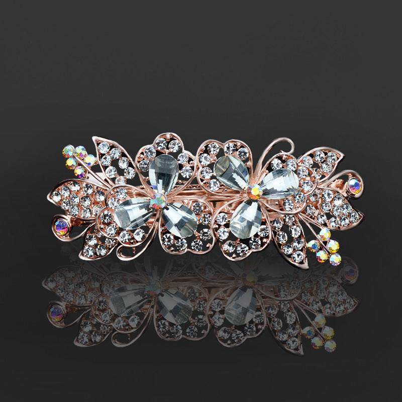 Rhinestone bow hair clip Accessories - Velora