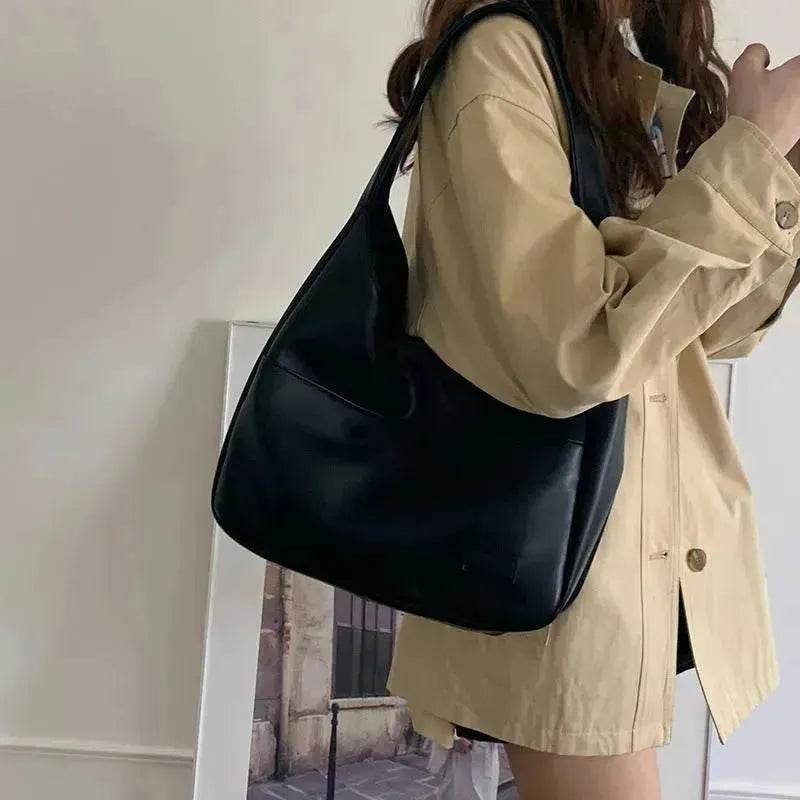 Fashion Tote Bag Large Capacity Casual Shoulder Bag Women's Commuting Handbag College Student - Velora