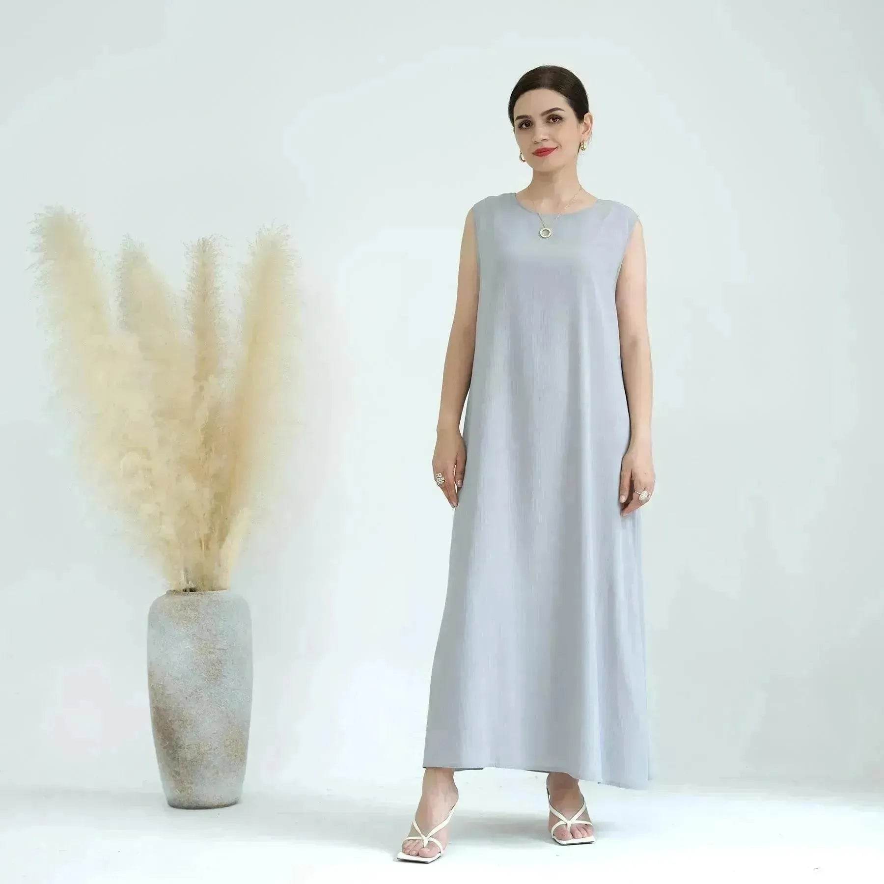 Elegant Base Shawl Skirt Three-piece Set Suit for Arabian Dubai Middle East Women Abaya Dress - Velora