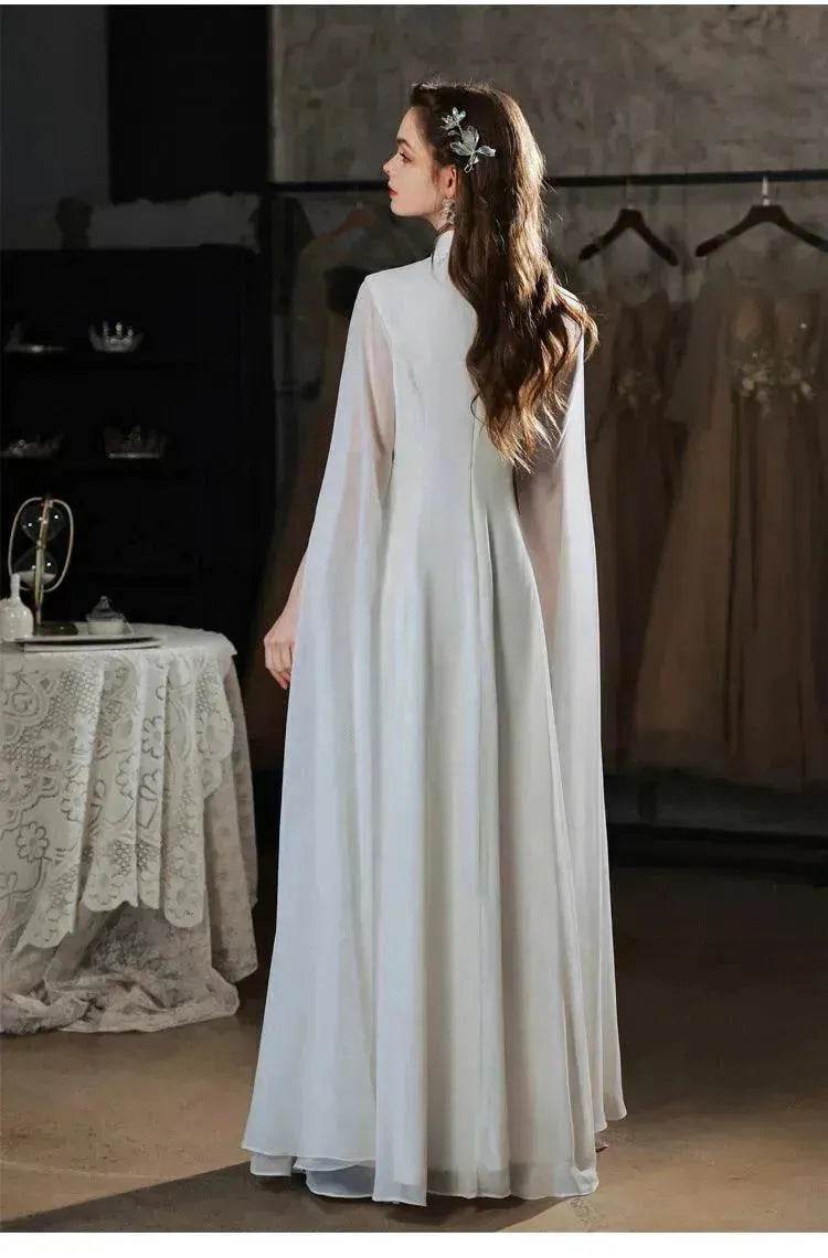 Elegant Luxurious Dinner Party Embroidered Dress for Classy Arab Dubai Turkey Women - Velora