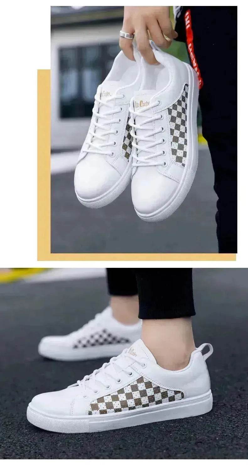 Elegant Summer PU Leather Casual Sneakers for Sneakers for Men - Velora