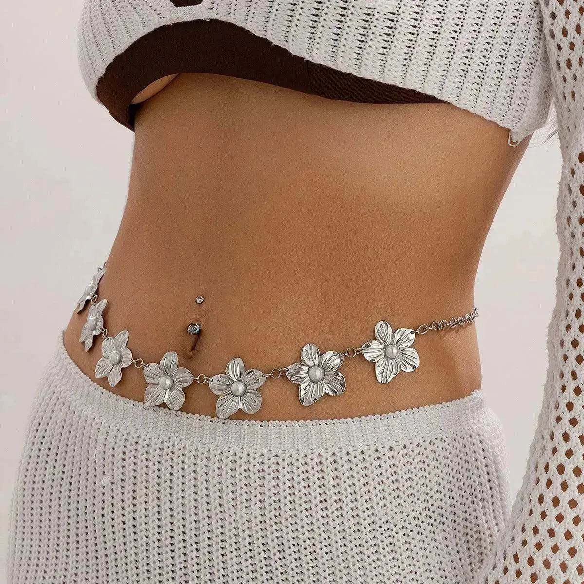 European And American Ocean Vacation Style Starfish Waist Chain Summer Beach Chain for Women - Velora