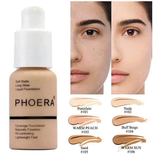 Explosive Press Type Oil Control Natural Color Matte Concealer Foundation Cream - Velora