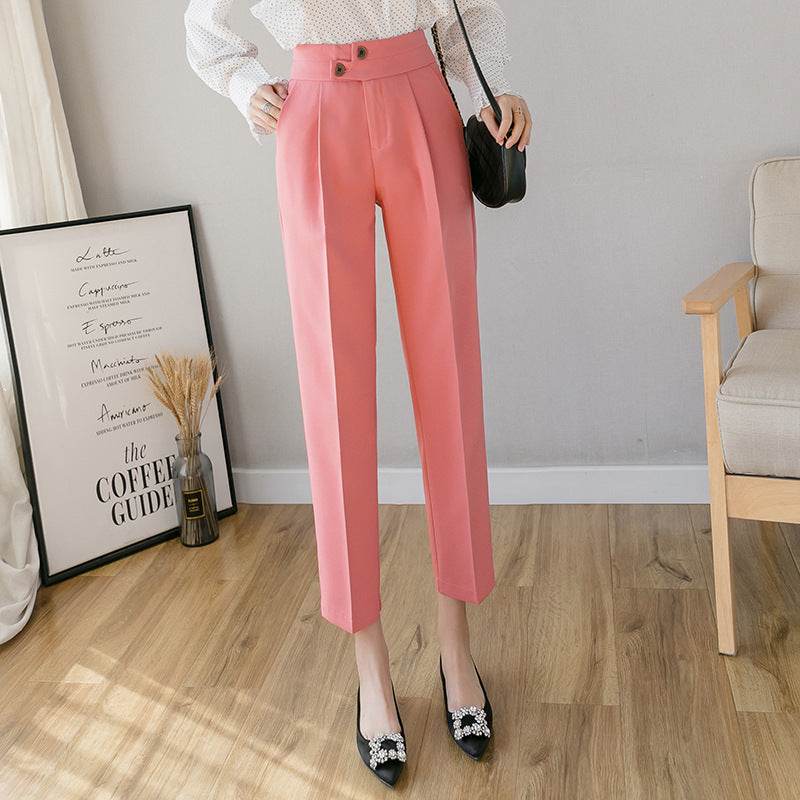 Tapered Trousers Women's Slim Harem Suit Trousers - Velora