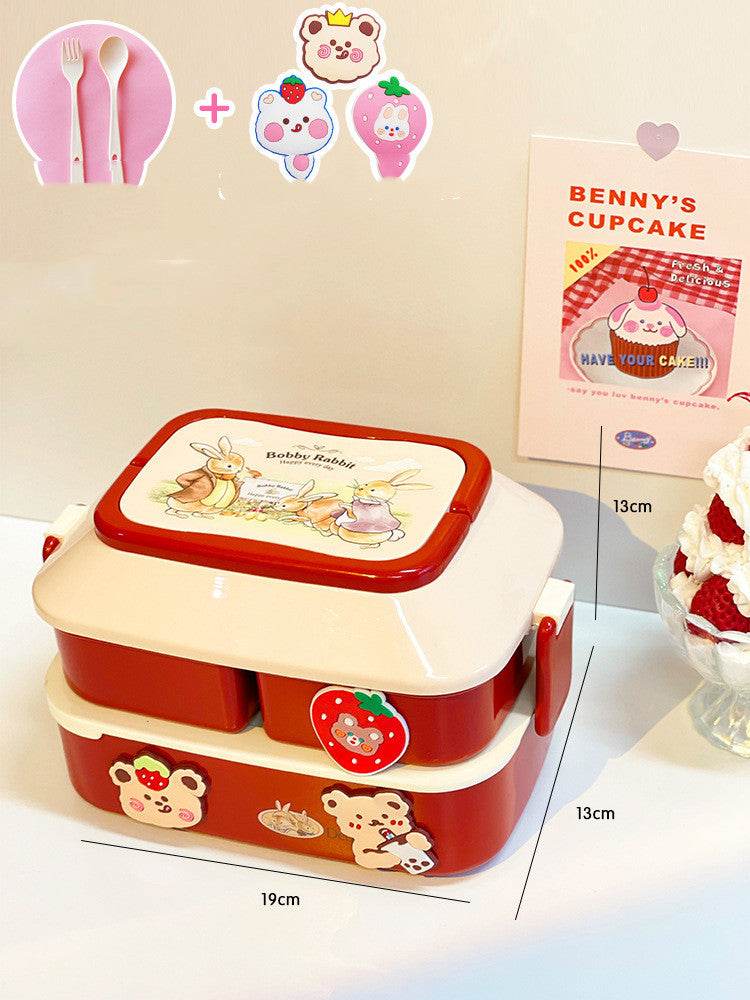 Cute Cartoon Multi-tiered Kids Bento Lunch Box - Velora