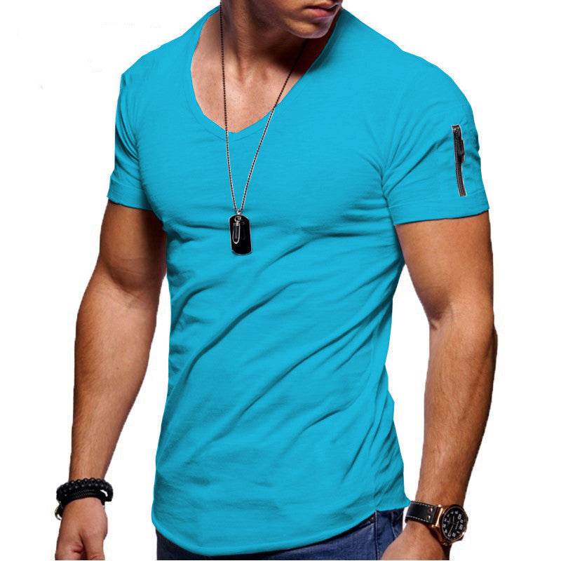 Men's Short Sleeve Cotton Casual Polo T shirt - Velora