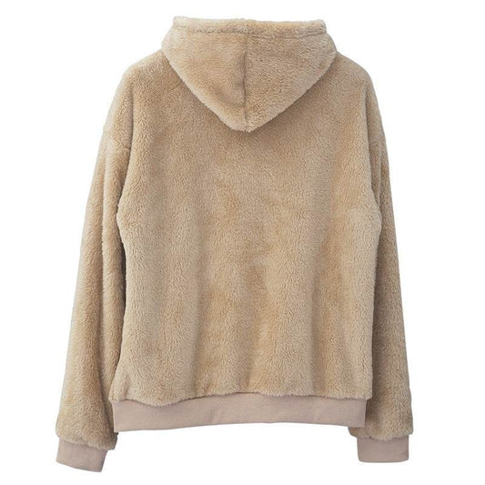 Double-sided Velvet Hooded Sweater Men's Plush Sweatshirt With Pockets - Velora