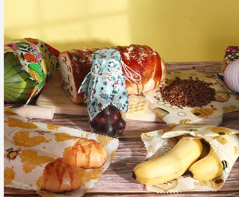 Grade Custom Size Pattern Reusable Eco friendly Food Beewax wrap - Velora