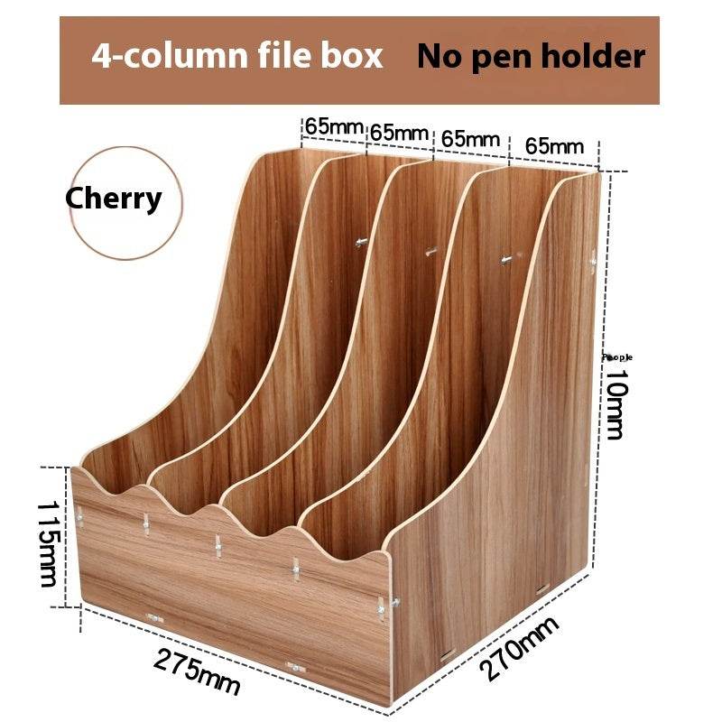 Minimalist Wooden Desk Organizer Office Table Organizer - Velora