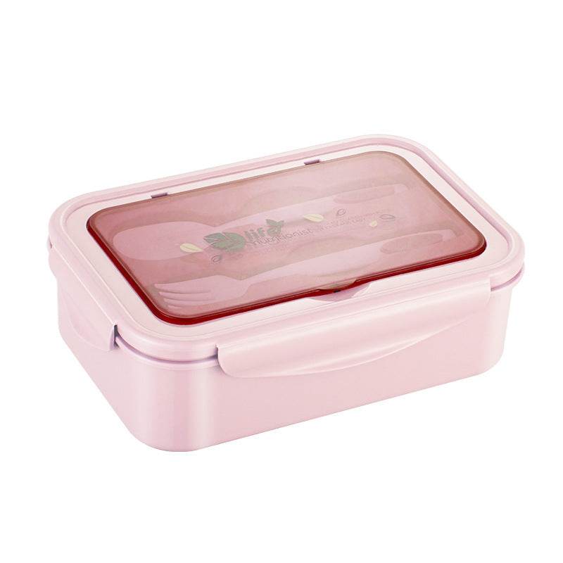 Kids Plastic Bento Lunch box with Cutleries - Velora