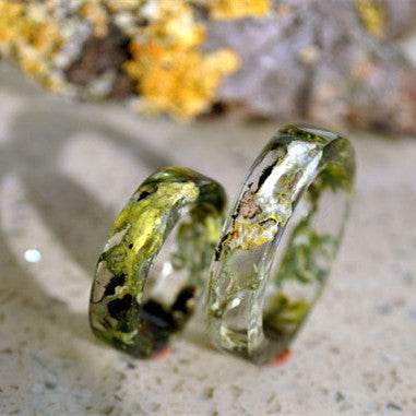 Time Resin Faceted Handmade Personality Ring - Velora
