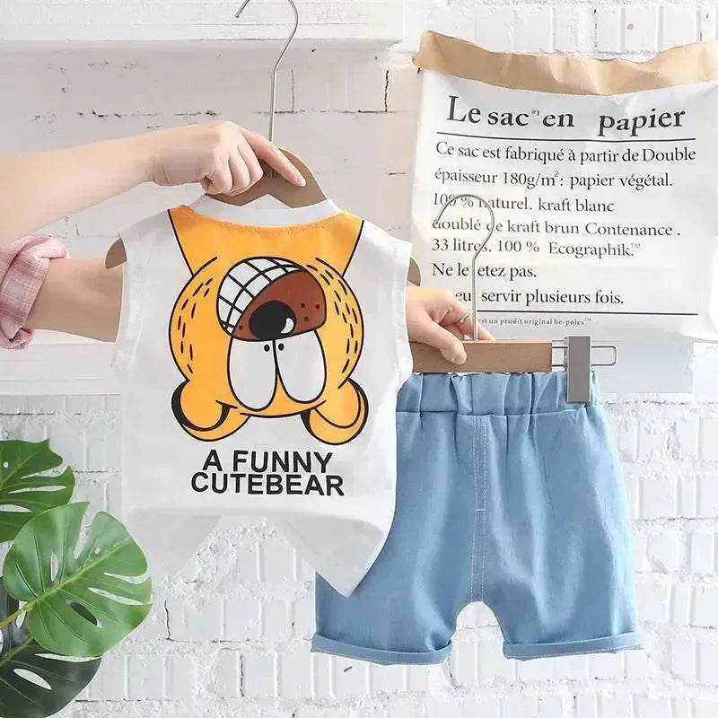 Children's Clothing Boys Vest Suit Summer Casual Two piece for boys - Velora