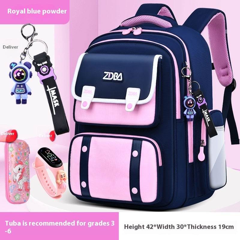 Elementary School Spine Protection Backpack Water resistant School bag - Velora