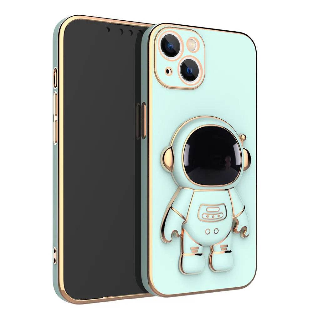 3D Astronaut Phone Case Anti-Drop Electroplating Bracket - Velora