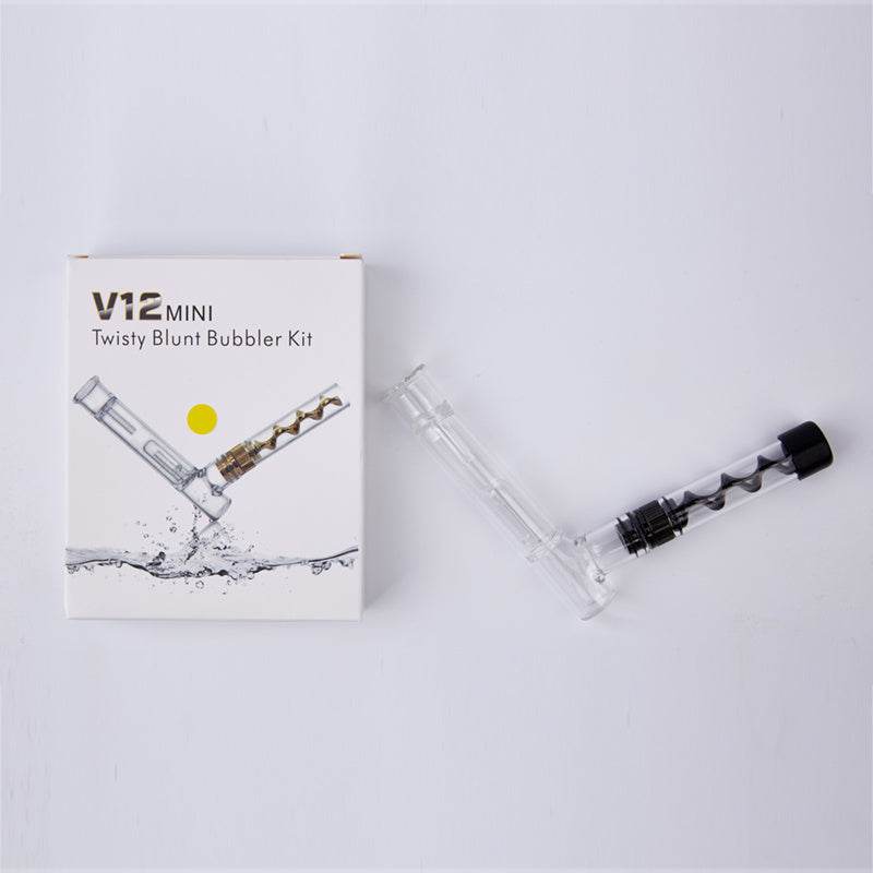 V12mini Hookah Set Spiral Pipe Atomizer Pipe Glass Twisty Blunt Smoker - Velora