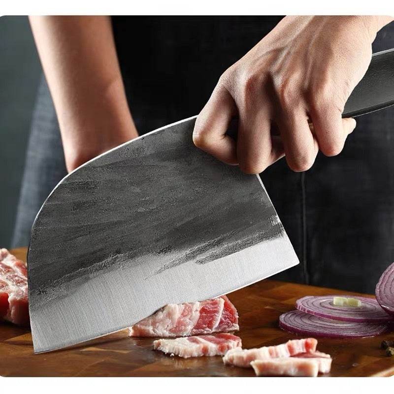 Hand-forged Kitchen Slicing Knife Dedicated For Chefs Cleaver Stainless Steel - Velora