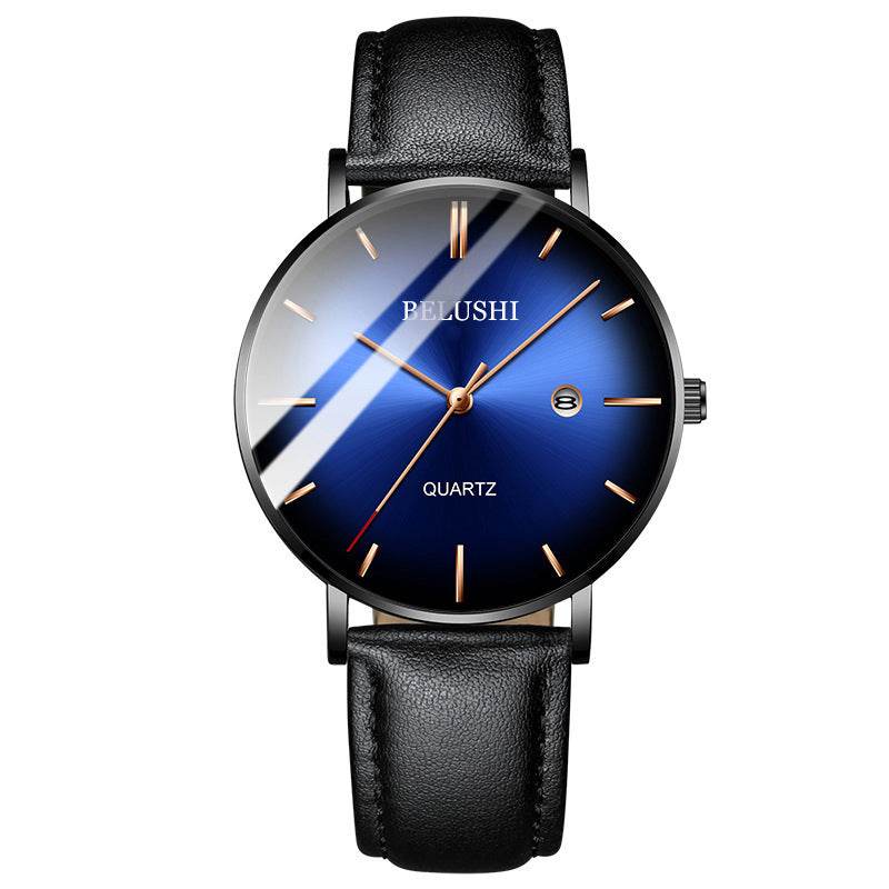 Blue Light Ultra-thin Fashion Men's Waterproof Quartz Watch - Velora