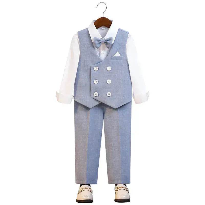 Children's Suit Vest Suit Gentleman Best Man suit 3 piece set outfit - Velora