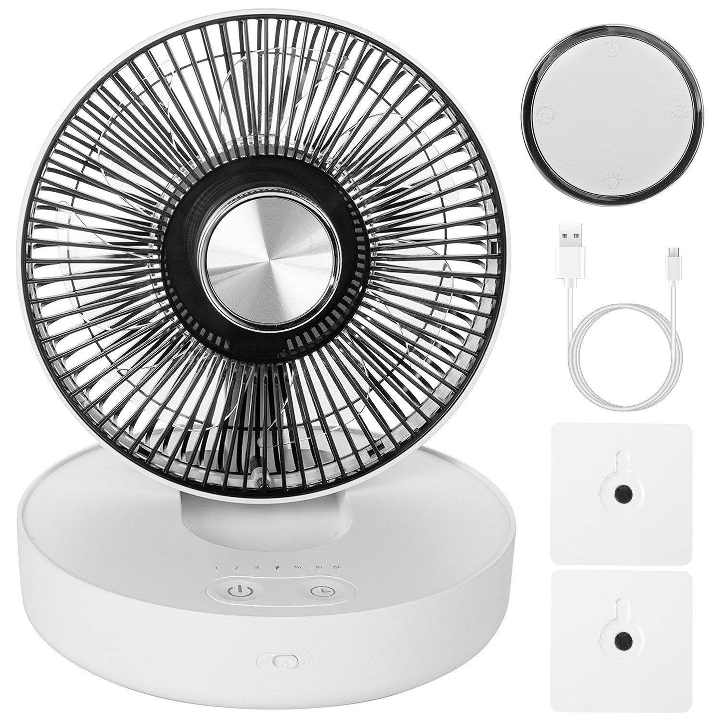 Foldable Rechargeable Portable Remote Control Desk Fan - Velora