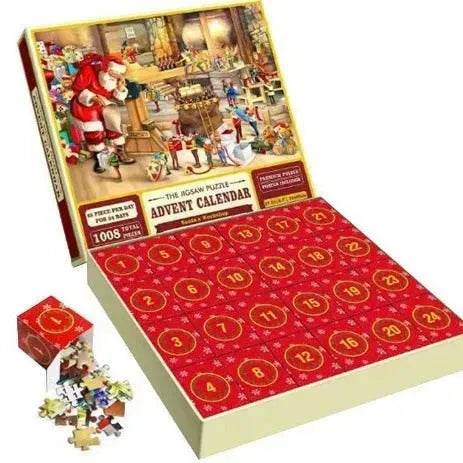 New 24 Boxes Unique Christmas Advent Calendar 2024 Jigsaw Puzzle - Velora