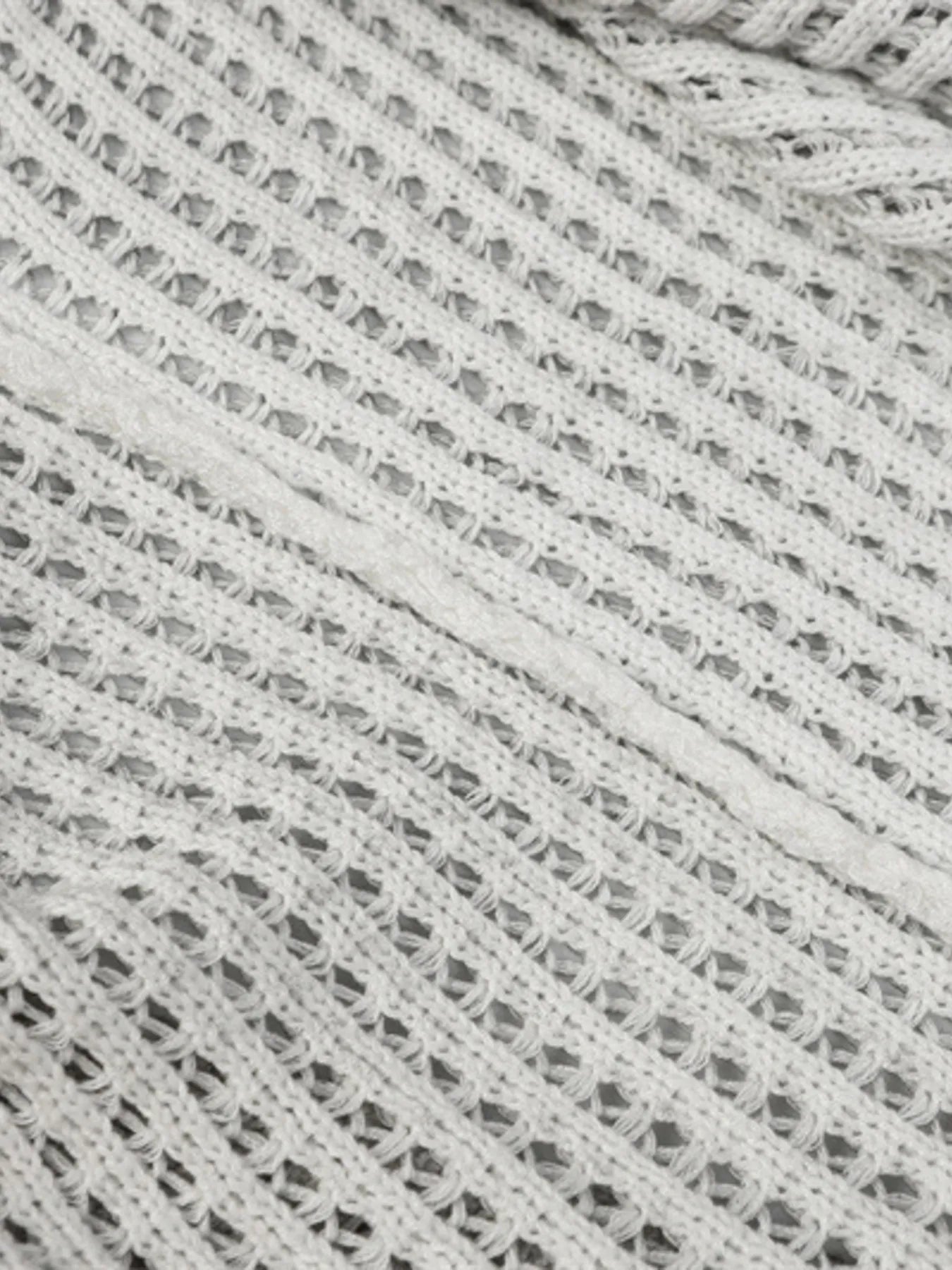 Men's Distressed Knit Vest with Frayed Edges - Velora