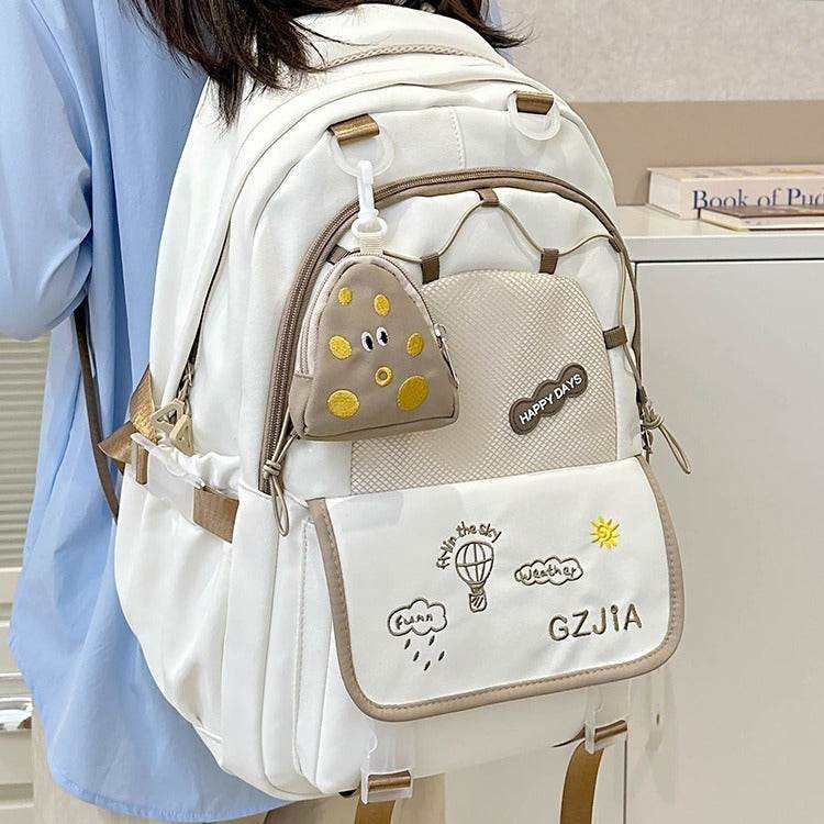 Contrast Colour School Bag – Spacious & Easy Carry - Velora