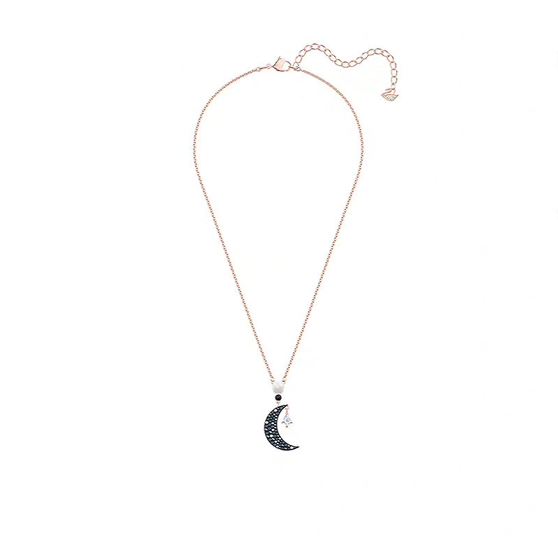 Swarovski Crystal Mysterious Moon Necklace for Women