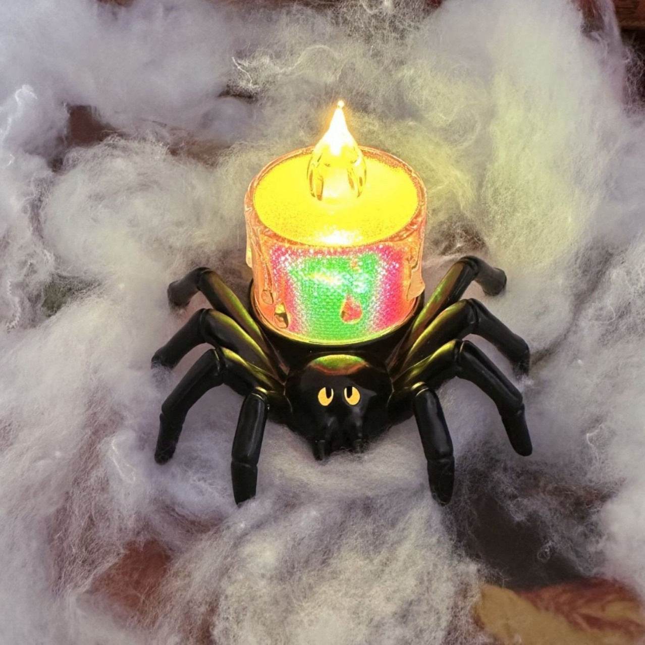 Halloween Pumpkin Spider Candle Light Decoration Props - Velora