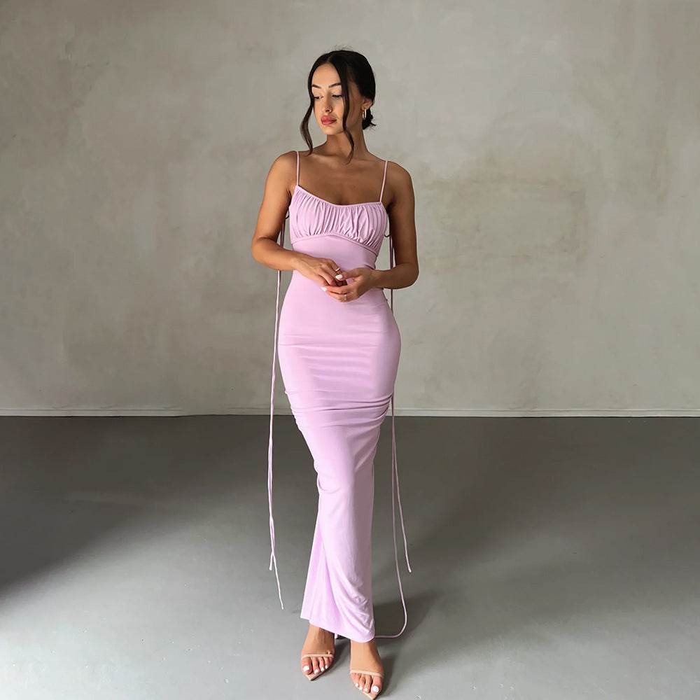 Women's Nightdress With No Back - Velora