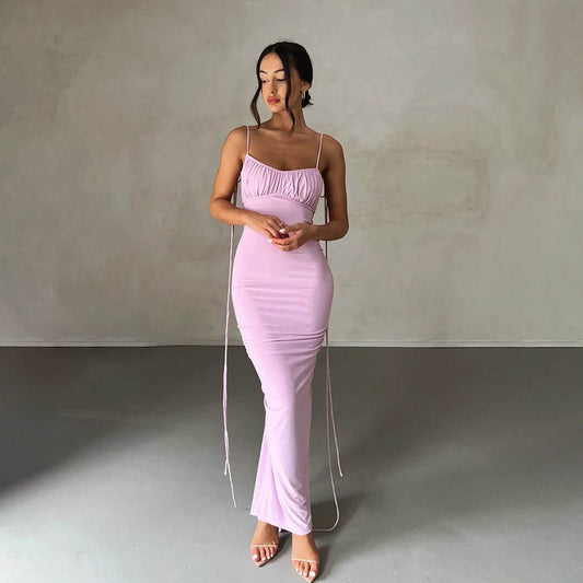 Women's Nightdress With No Back - Velora