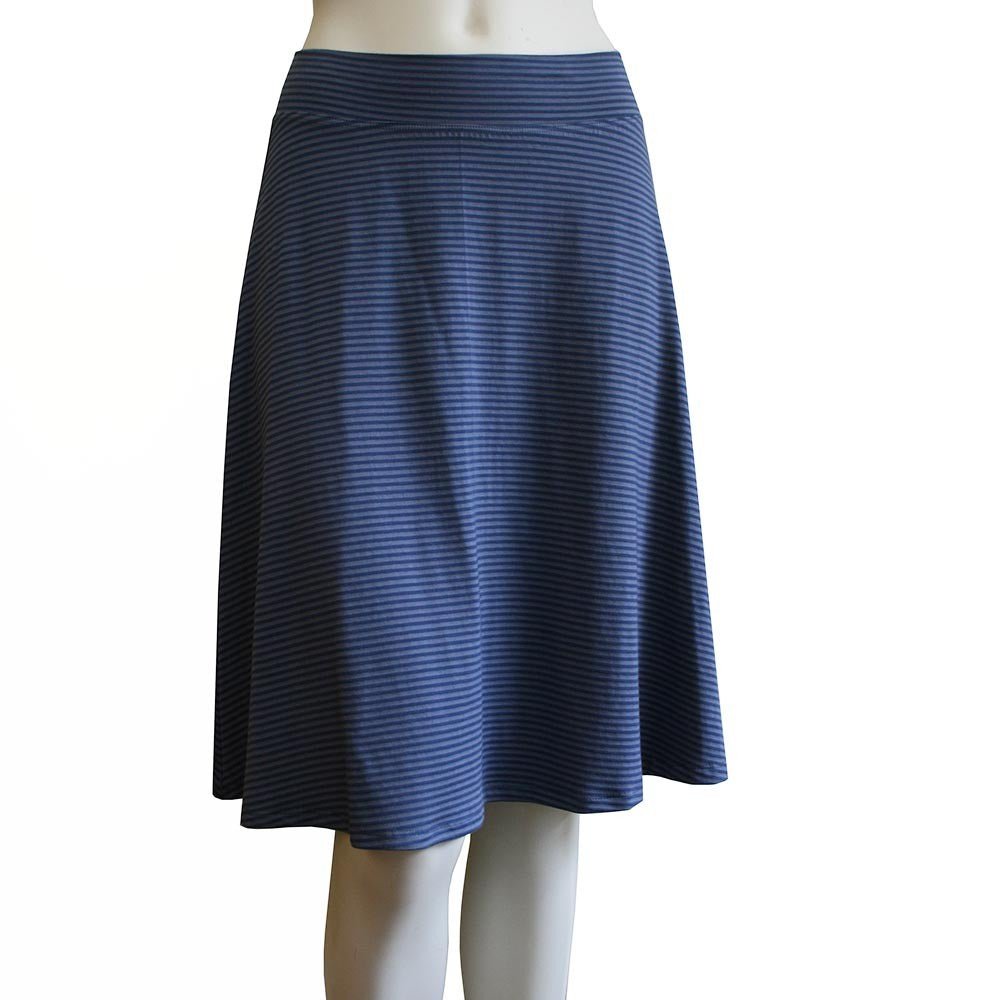 OCOBA A-Line Skirt - Stripe - Velora Luxury Fashion