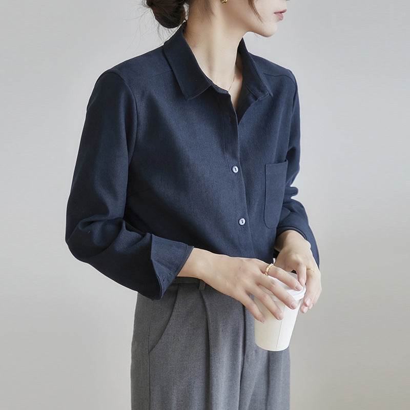 New Autumn And Winter Bandage Dress Shirt For Women - Velora