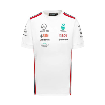 Mercedes AMG Petronas Formula One Team - Official Formula 1 Merchandise Collection - 2023 Team T-Shirt - White - Men - Size: L