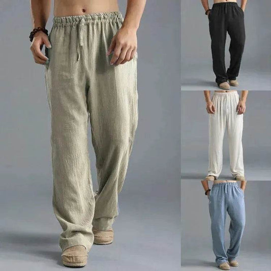 Linen Pants for Men Loose Fit Casual Classic Summer. - Velora