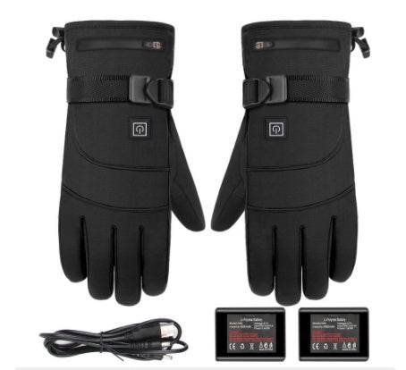 Winter Electric Heated Gloves Motorcycle Touch Screen Gloves - Velora