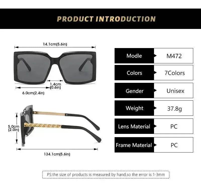 Fashion Box Simple Catwalk Light Luxury Sunglasses - Velora