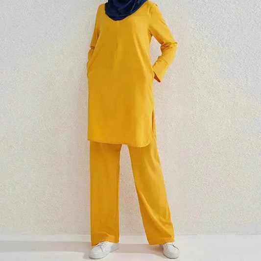 Fashion Large Size Middle East Two-piece Casual Outfit set - Velora