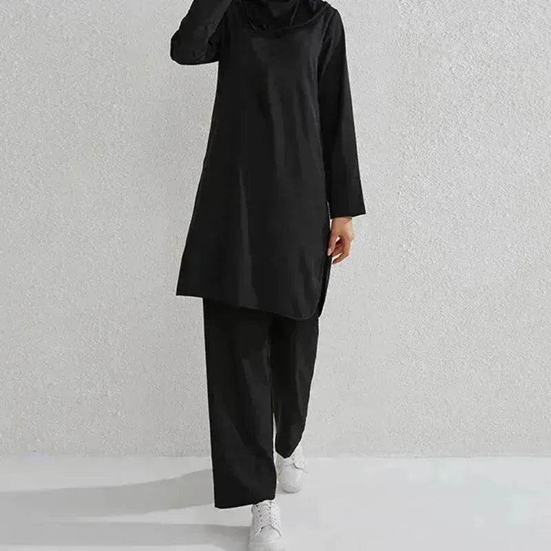 Fashion Large Size Middle East Two-piece Casual Outfit set - Velora