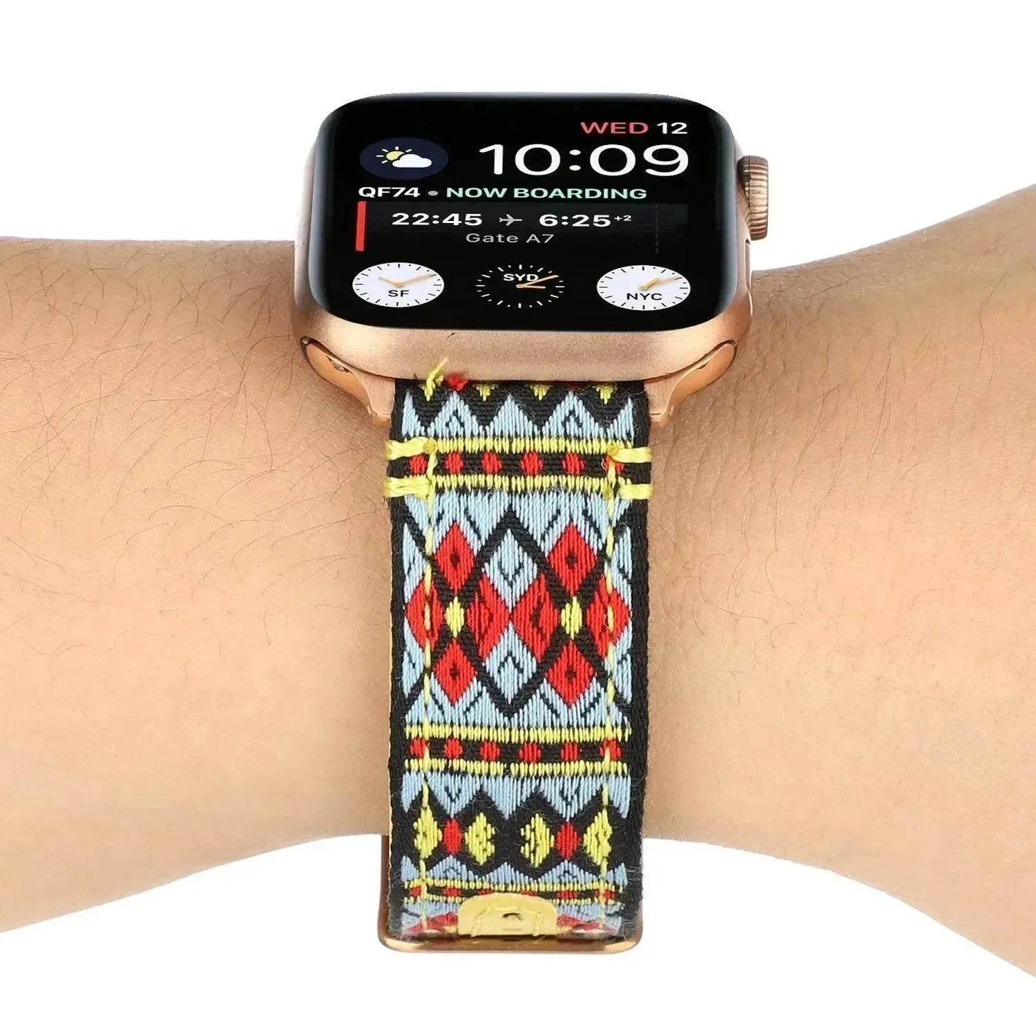 Fashion Personality Wristband Men's And Women's Tide Ethnic Wind Leather Watch Strap - Velora