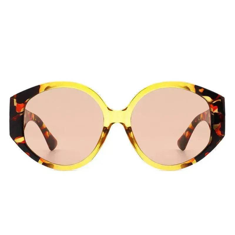 Fashion Round Frame Colorful Sunglasses - Velora