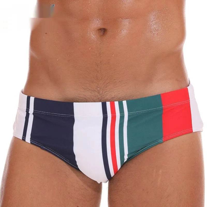 Solid Color Plus Size Swimming Trunks Briefs Shorts underwear - Velora