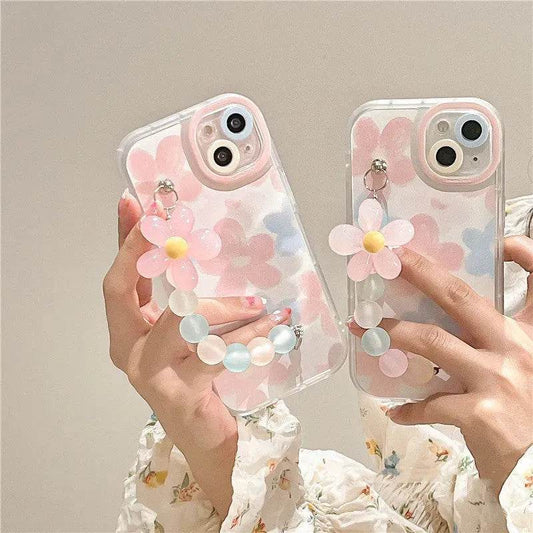 Fashion Flower Bracelet Silicone Phone Case - Velora