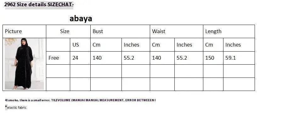 Black Abaya Hijab Jilbab Abaya for ArabMiddle East Arab Dubai Islamic Wear for Women Eid Jalabiya for Women Abaya Khimar set - Velora