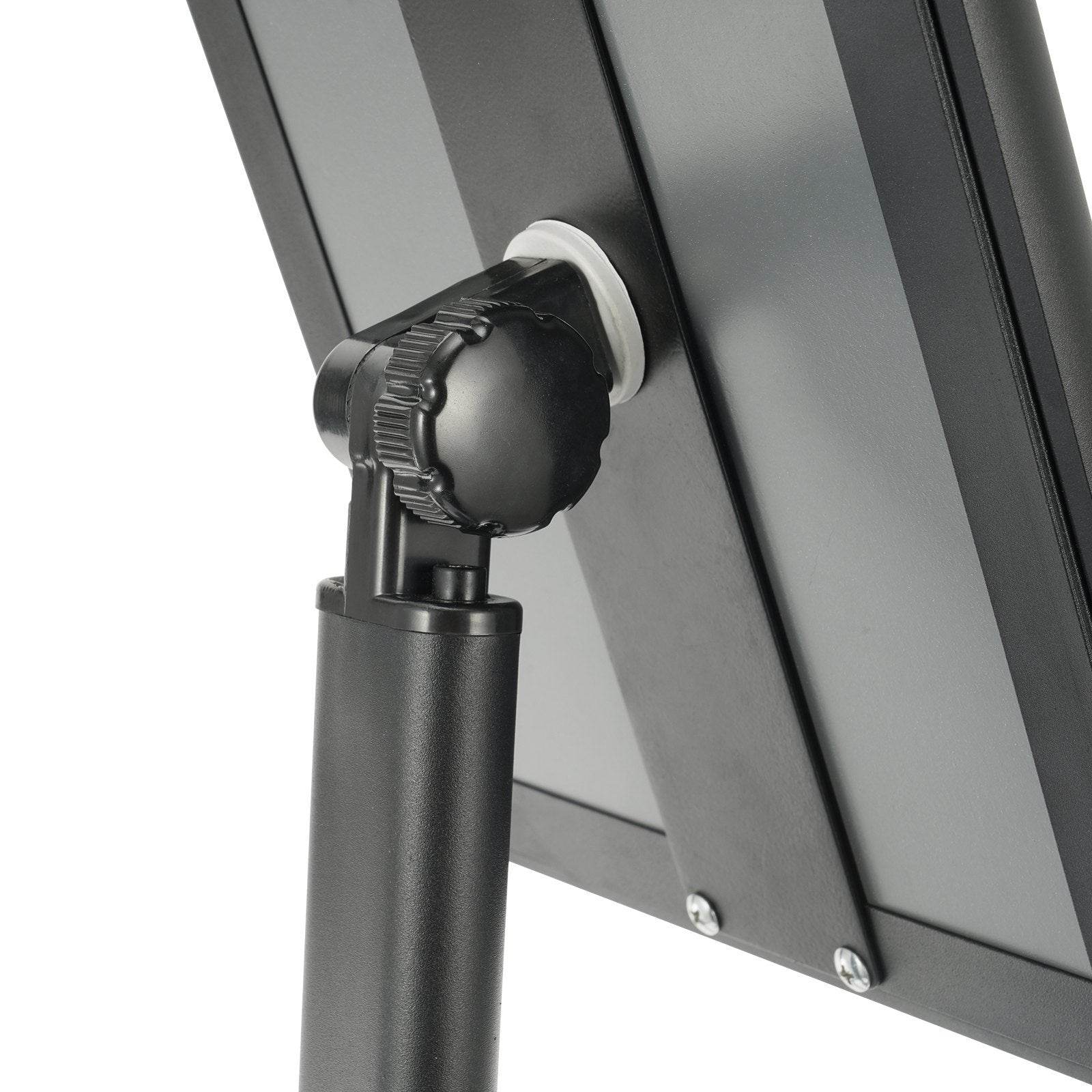 Pedestal Sign Holder, 11 X 17 Inch Vertical And Horizontal Adjustable Poster Stand, Heavy-Duty Floor Standing Sign Holder With Metal Base For Display, Advertisement, And Outdoor, Black - Velora