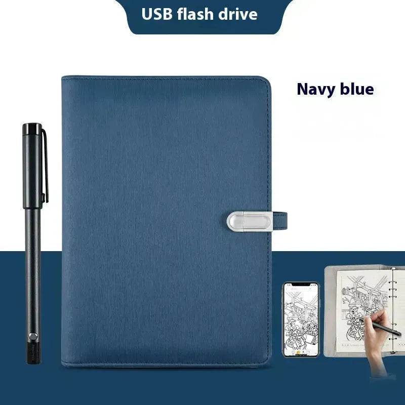 Handwriting Paper Screen Synchronization Smart Fingerprint Lock A5 Notebook - Velora