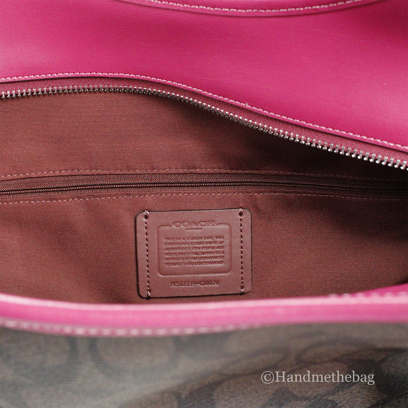 Coach Signature Meadow Canvas Shoulder Tote